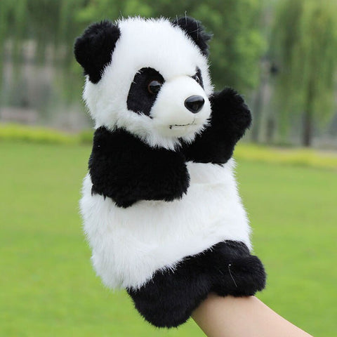 Baby Kids Panda Glove Hand Puppet Plush Doll Kids Story Telling Educational Toys #H055#