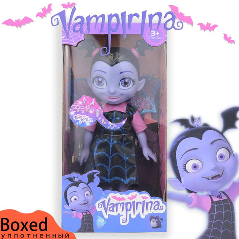 34cm Vampire Toys Junior Vampirina Toys Dolls With Light & Music Toys The Vamp Batwoman Girl Figure Toys For Children Brinquedos