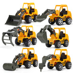 6 pcs/Set Kid Vehicle Truck Model Engineering Diecast Construction vehicle models Toy