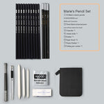 Marie's sketch pencil set sketch pen drawing pencil set beginner student professional full set of sketch pen art supplies