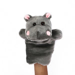 Cartoon 12 Symbolic Animals Hand Puppet  Real Life Plush Dragon Pig Mouse Monkey Dolls Puppets Birthday Toys For Children B18