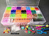 4600/6800pcs Loom Rubber Bands Set Girls DIY Toy Adult Elastic Bands with Clips for bracelet Figures Charms Art Craft