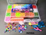 4600/6800pcs Loom Rubber Bands Set Girls DIY Toy Adult Elastic Bands with Clips for bracelet Figures Charms Art Craft