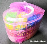 4600/6800pcs Loom Rubber Bands Set Girls DIY Toy Adult Elastic Bands with Clips for bracelet Figures Charms Art Craft