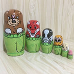 Russian Matryoshka Dolls Handmade Christams Santa Nesting Dolls Set Matryoshka Dolls Toys Home Decor Kids Christmas Gift