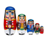 Russian Matryoshka Dolls Handmade Christams Santa Nesting Dolls Set Matryoshka Dolls Toys Home Decor Kids Christmas Gift