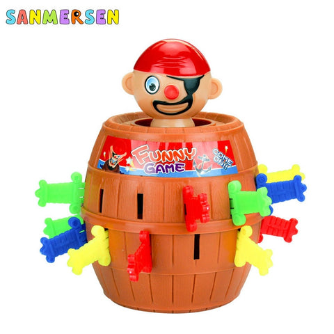 Kids Funny Toys Pirate Barrel Novelty Game Toys for Children Lucky Stab Pop Up Toy Party Game Pirate Bucket Plastic Toys For Kid