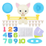 Math Match Game Board Toys Monkey Cat Match Balancing Scale Number Balance Game Kids Educational Toy to Learn add and subtract