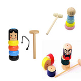 Funny Wooden Unbreakable Man Girl Doll Automatic Assemble Magic Trick Desktop Developmental Kids Toy  Stage Magic Props kid gift