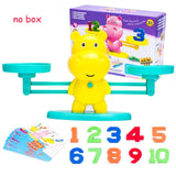 Math Match Game Board Toys Monkey Cat Match Balancing Scale Number Balance Game Kids Educational Toy to Learn add and subtract