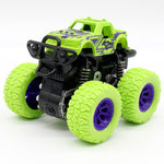 Green Kids Cars Toys Monster Truck Inertia SUV Friction Power Vehicles Baby Boys Super Cars Blaze Truck Children Gift Toys