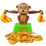 Math Match Game Board Toys Monkey Cat Match Balancing Scale Number Balance Game Kids Educational Toy to Learn add and subtract