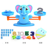 Math Match Game Board Toys Monkey Cat Match Balancing Scale Number Balance Game Kids Educational Toy to Learn add and subtract