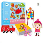 100pcs Kids cartoon color paper folding and cutting toys/children kingergarden art craft DIY educational toys For Children