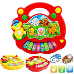 Baby Kids Developmental Educational Music Musical Animal Farm Piano Sound Toy Sounding Keyboard Piano Baby Playing Type