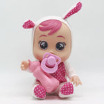 Electric Silicone Crying Baby Doll, Sound, Dressing Doll Toy Gift For Children