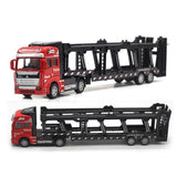 1:48 New Parenting Pull Back Alloy Super Truck Vehicle Simulation Transporter Model Car Interesting Toys For Children Kids Gift