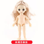 13 Moveable Jointed 15cm 1/12 BJD Dolls Toys BJD Baby Doll Naked Nude Women Body Fashion Dolls Toys for Girls Gift Normal Skin