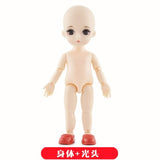 13 Moveable Jointed 15cm 1/12 BJD Dolls Toys BJD Baby Doll Naked Nude Women Body Fashion Dolls Toys for Girls Gift Normal Skin