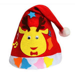 1PCS  Children DIY Creative Nonwoven fabric Hats Christmas Gift Creative Decoration Supplies Kids DIY Handmade Crafts Art Toys