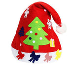 1PCS  Children DIY Creative Nonwoven fabric Hats Christmas Gift Creative Decoration Supplies Kids DIY Handmade Crafts Art Toys