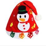 1PCS  Children DIY Creative Nonwoven fabric Hats Christmas Gift Creative Decoration Supplies Kids DIY Handmade Crafts Art Toys