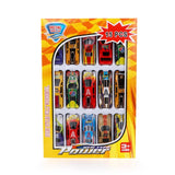 15pcs/set Kids Toys Automobile Toys Alloy Racing Car Model Collection Mini Type Vehicle Model