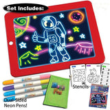 3D Drawing Pad Children Clipboard Set Creative Art Magic Board Pad With Pen LED Writing Board Kids Gift