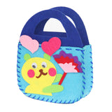 1pcs DIY Applique Bag Kids Children Handmade Montessori Toys Non-woven Cloth Cartoon Animal Flower Bag Craft Art Craft Gift