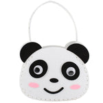 1pcs DIY Applique Bag Kids Children Handmade Montessori Toys Non-woven Cloth Cartoon Animal Flower Bag Craft Art Craft Gift