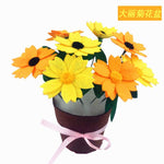 Art and Crafts Toy for Kids DIY Flower Pot Potted Plant Kindergarten Learning Education Toys Montessori Teaching Aids