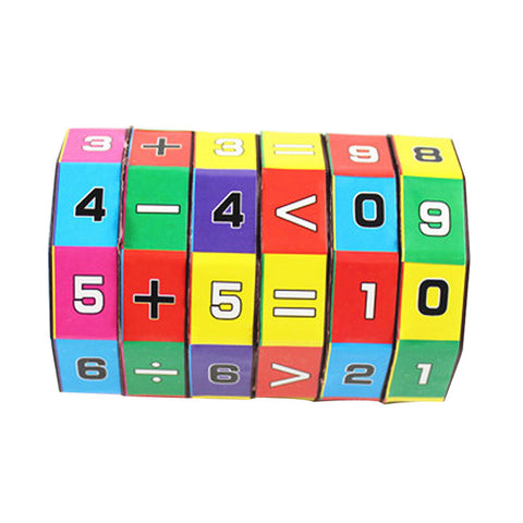 Children Kids montessori games Mathematics Numbers Magic Cube Toy Puzzle Game Gift educational toy  juguetes montessor A1