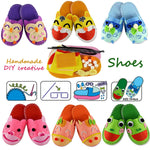 DIY Handmade Cartoon slippers sewing kit,Non-woven Fabric Shoes kids Art & Crafts Kindergarden Montessori Educational Kid Toys