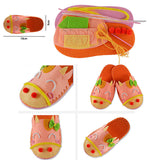 DIY Handmade Cartoon slippers sewing kit,Non-woven Fabric Shoes kids Art & Crafts Kindergarden Montessori Educational Kid Toys