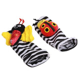 Wrist Strap Rattles Animal Socks Toy New A Pair 2pcs/set Baby Infant Soft Handbells Hand Foot Developmental Toys 0-12Months