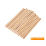 50Pcs DIY Wooden Stick Popsicle Ice Cream Sticks Colorful Hand Crafts Art Creative Educational Toys For Children Kids Baby